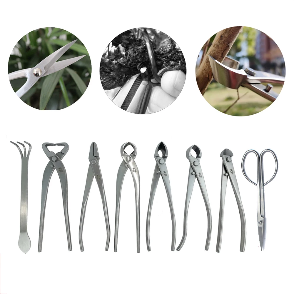 

Professional Stainless Steel Bonsai Pruning Trimming Cutting Tool Shear Plant Tree Scissors Wire Cutter for Garden Pruning Tools