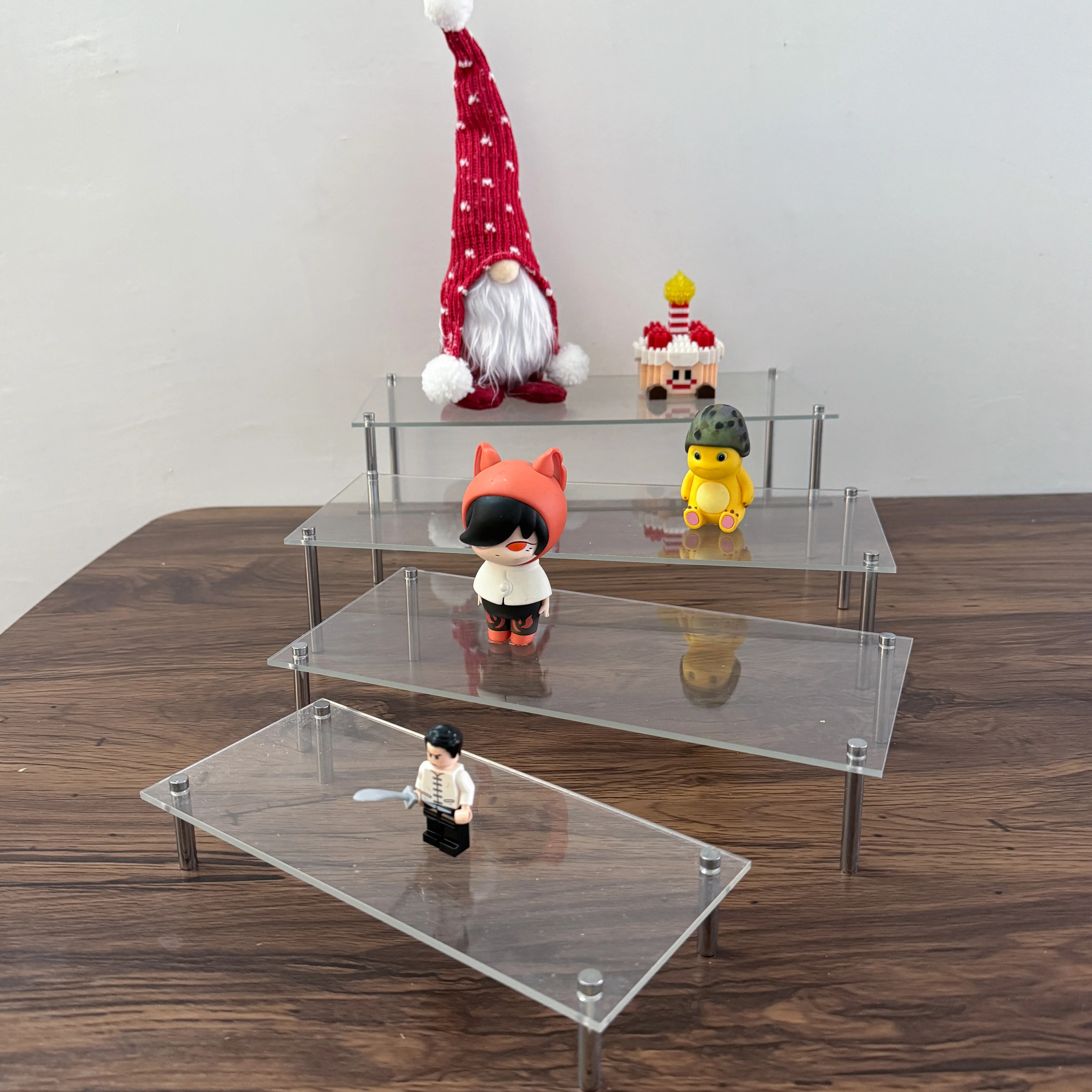 Klare Acryl-Display-Riser für Figuren, Cupcakes und Schmuck-Display-Ständer, Riser-Regal für Cupcake-Spielzeug, Sammlerstücke