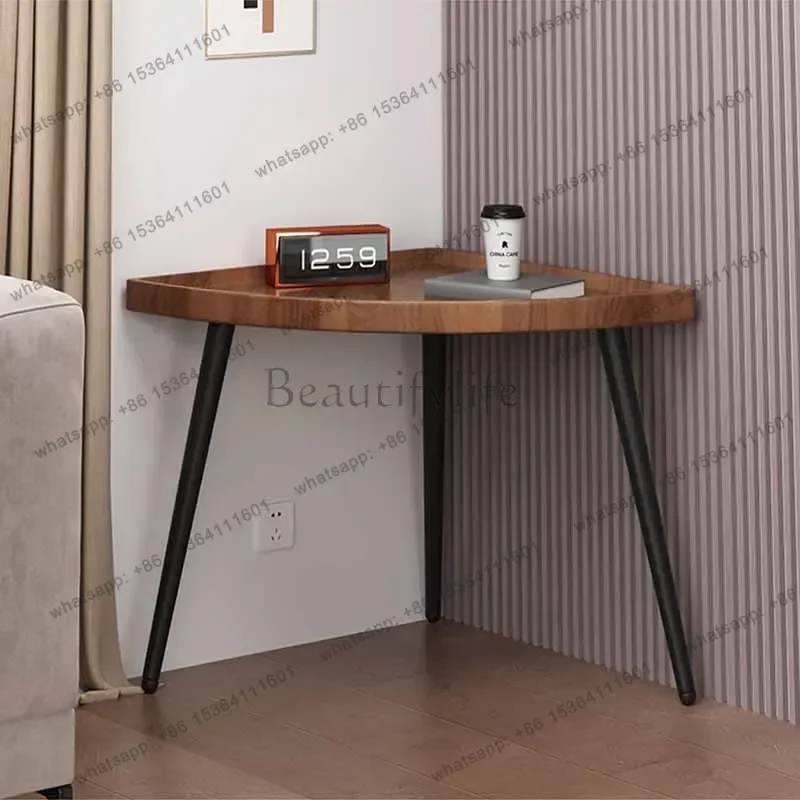 طاولة قهوة فريدة من نوعها من الخشب الشفاف، لطيفة مقاومة للماء، أرضية شقة، طاولة جانبية صغيرة، أثاث صالون ميسا سنترو البسيط الحديث