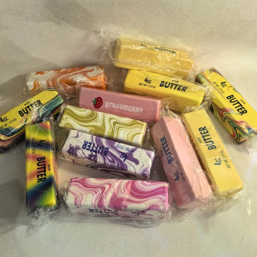Beliebter Halloween Butterstab in Einzelverpackung, Langsam Rückfedernder Knetbarer Simulations-Milchstab, Knetbares Entspannungsspielzeug – Detail 5