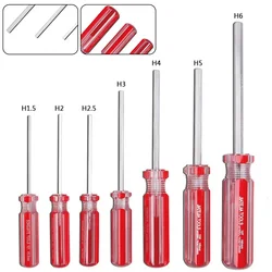 Hexagon Screwdriver 1.5mm/2mm/2.5mm/3mm/4mm/5mm/6mm Flat Head Hex Shank Magnetic Screwdriver Set Hand Manual Tool Repair Tools