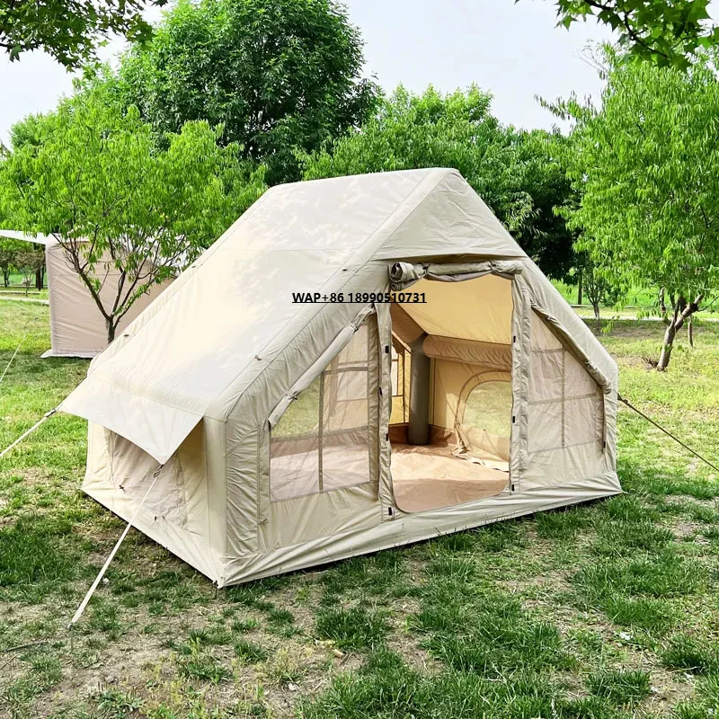 

Factory Hot Sale Outdoor Camping Tent House 2-4 People Inflatable air Tent