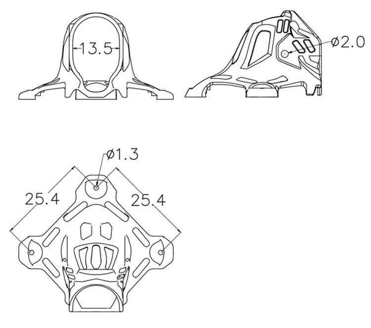 HappyModel Mobula7 / Snapper6 / Snapper7 / Larva X Replacement Adjustable Canopy for Caddx EOS2 Nano2