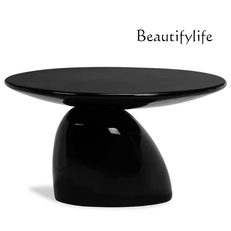 

FG28Mushroom coffee table/simple fiberglass round oval small side table