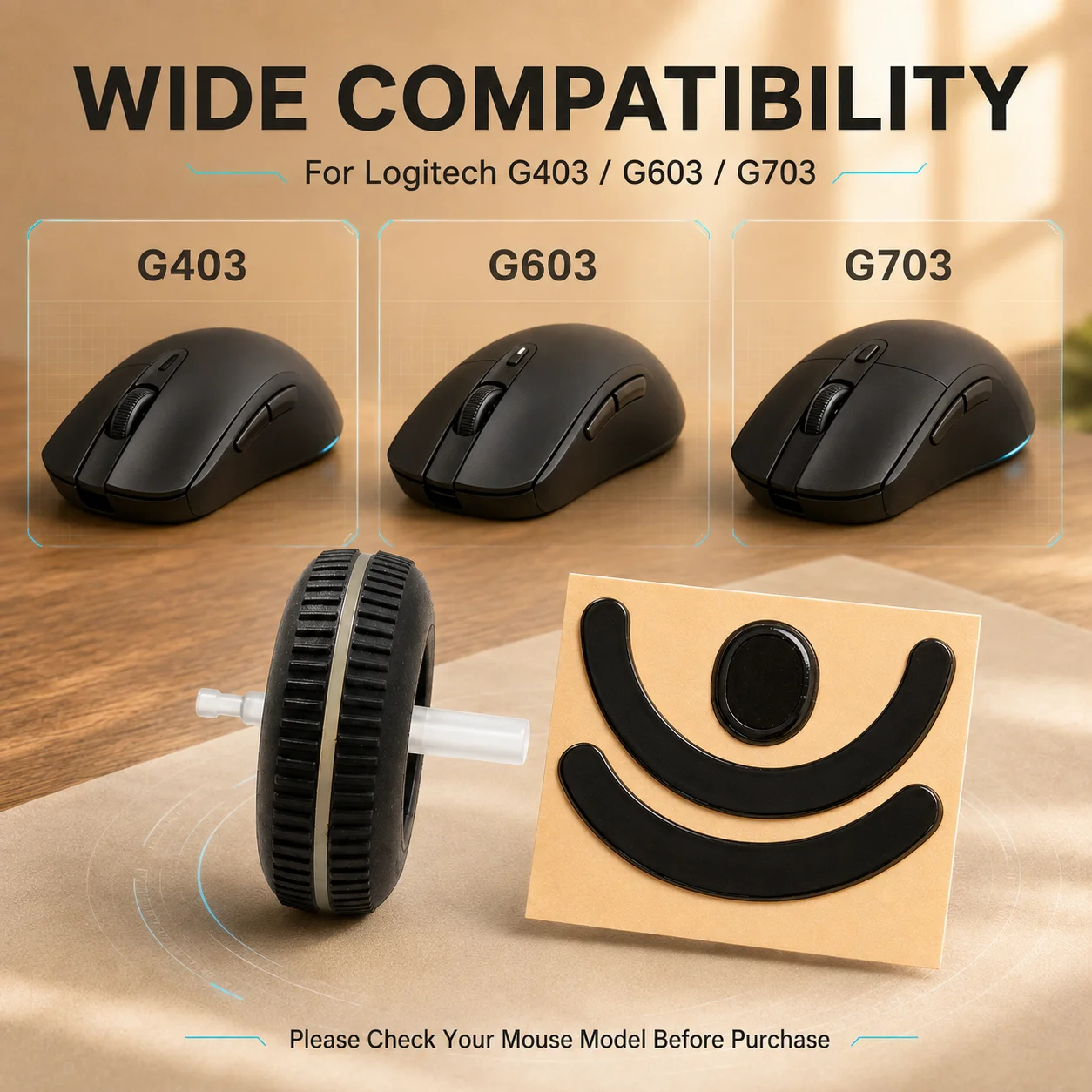 ロジクールG403、G603、G703用 - ゲーミングマウ - Gaming Keyboard Mouse Set のレビューと価格