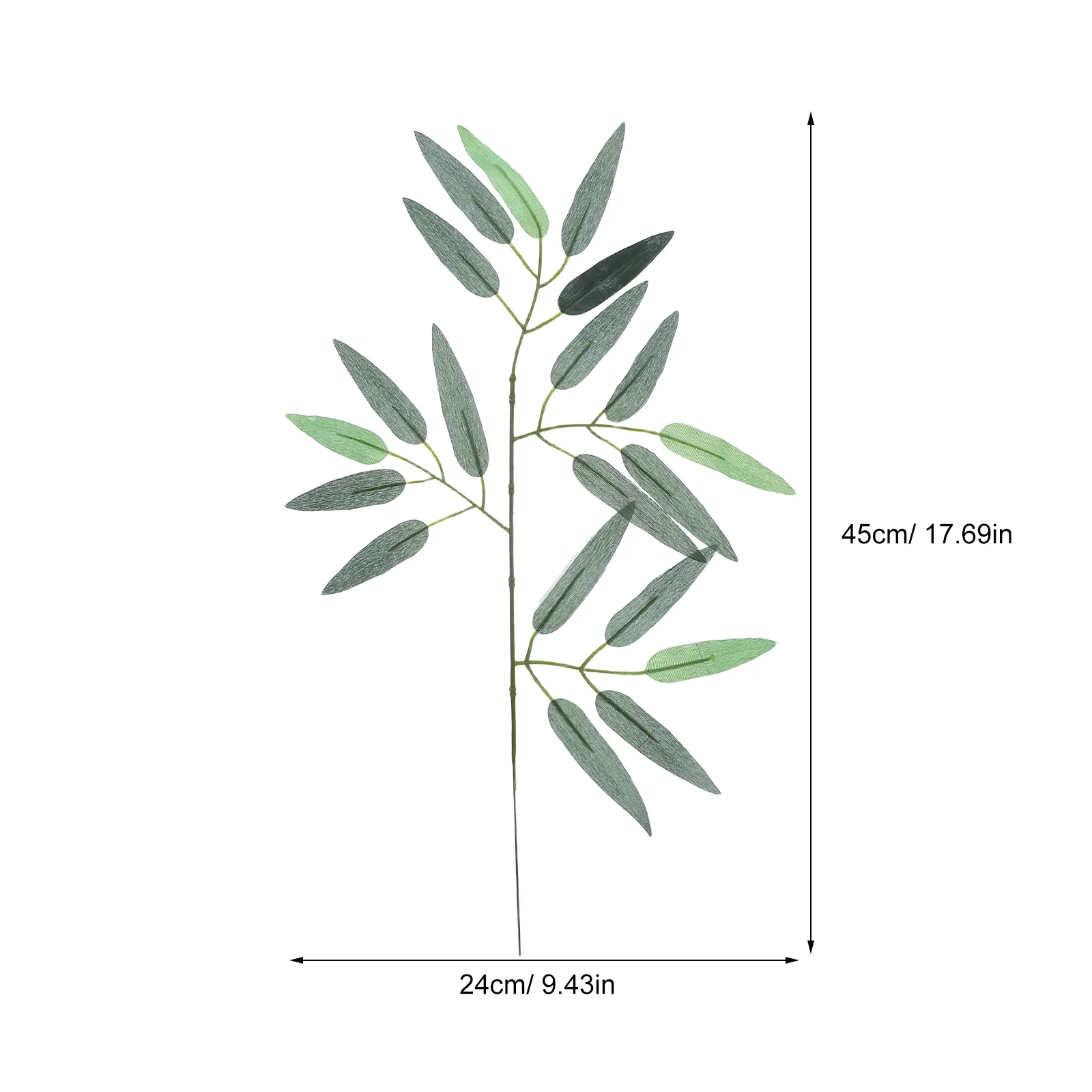 50 قطعة من أوراق الخيزران الاصطناعية الخضراء، أوراق نباتات صناعية مزخرفة واقعية للمنزل والمكتب والحديقة، مصنوعة من الخيزران المزيف