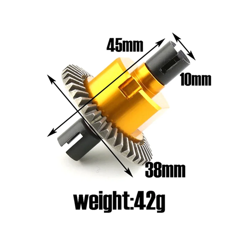 Całkowicie metalowy mechanizm różnicowy 02024 dla HSP 94106 94107 94108 94111 94122 94123 94166 94177 94188 1/10 części do zdalnie sterowanego