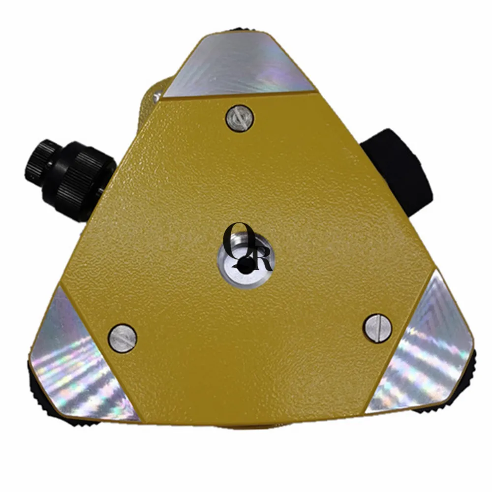 Yellow Three-Jaw Tribrach With Optical Plummet Compatible Total Stations Surveying Black Tribrach