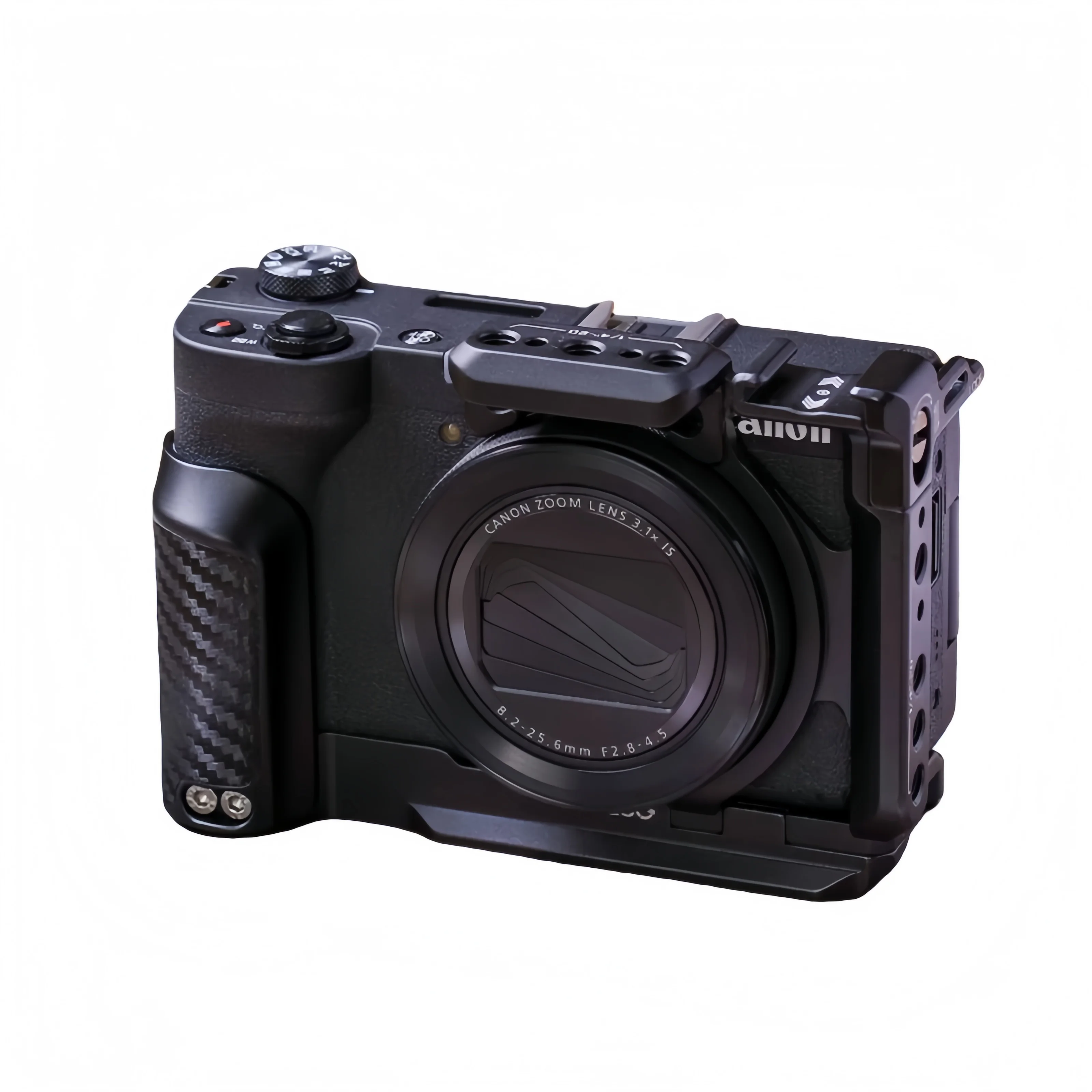 مثبت قفص الكاميرا سريع التحرير لإطار حماية من الألومنيوم لتوسيع Canon V1 VLOG