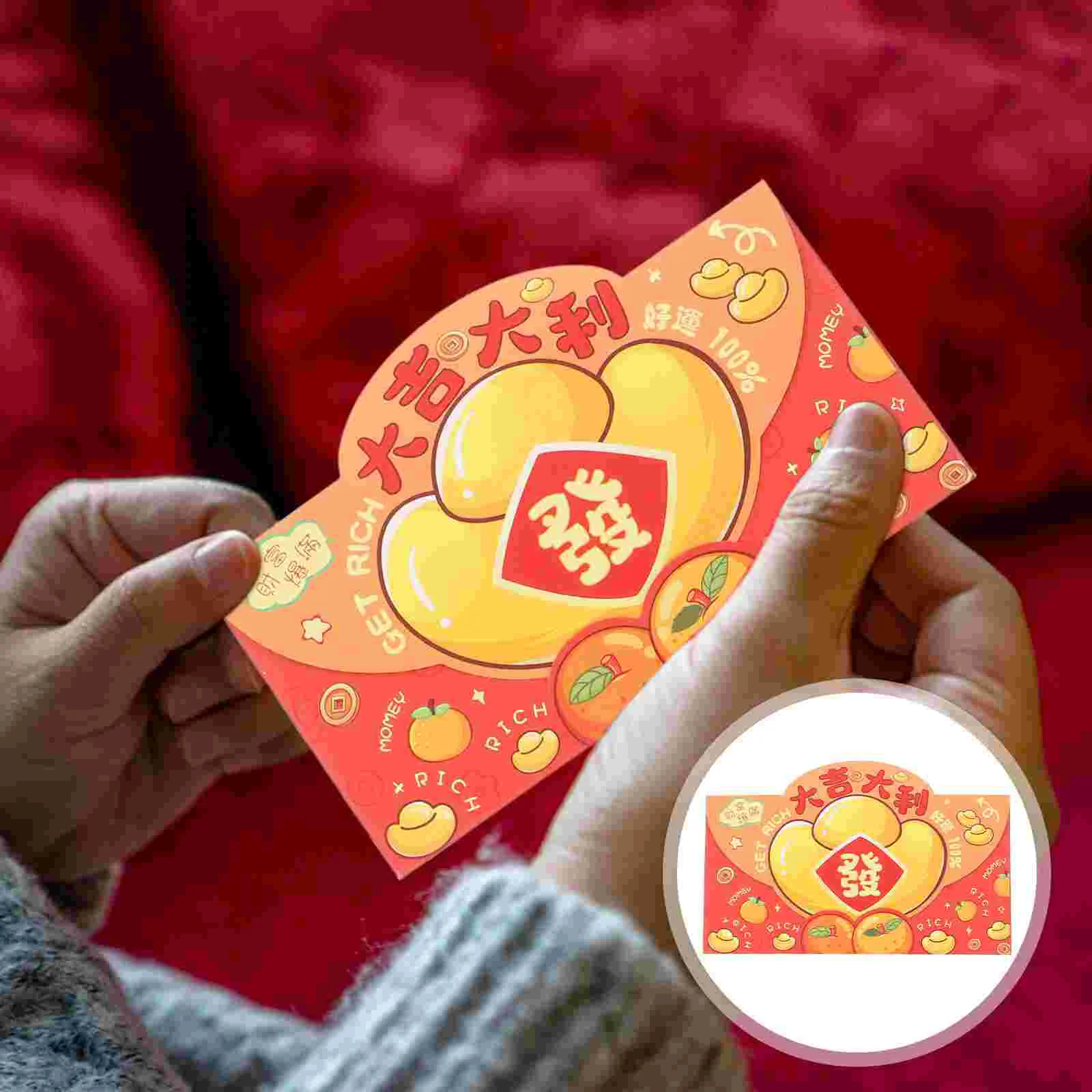 

Money Holder for Cash New Year Red Envelope Bag Packet Wedding Chinese Packets Pocket