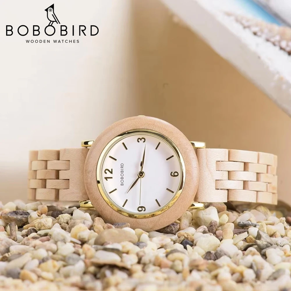 BOBO BIRD Women orologio in legno Fashion Luxury movimento al quarzo giapponese orologi da polso confezione regalo anniversario Dropshipping personalizzato