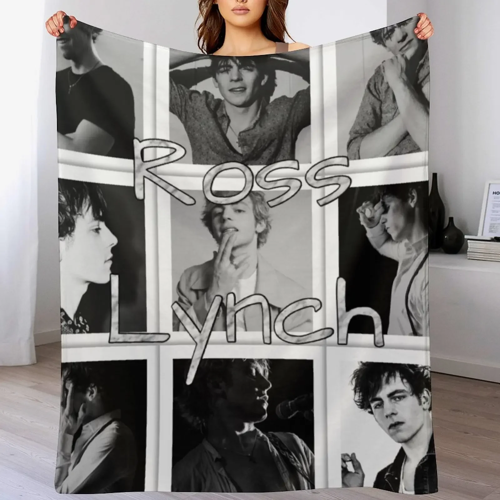 Ross Lynch Throw Blanket Cozy Throw Blanket for Bed Sofa Chair