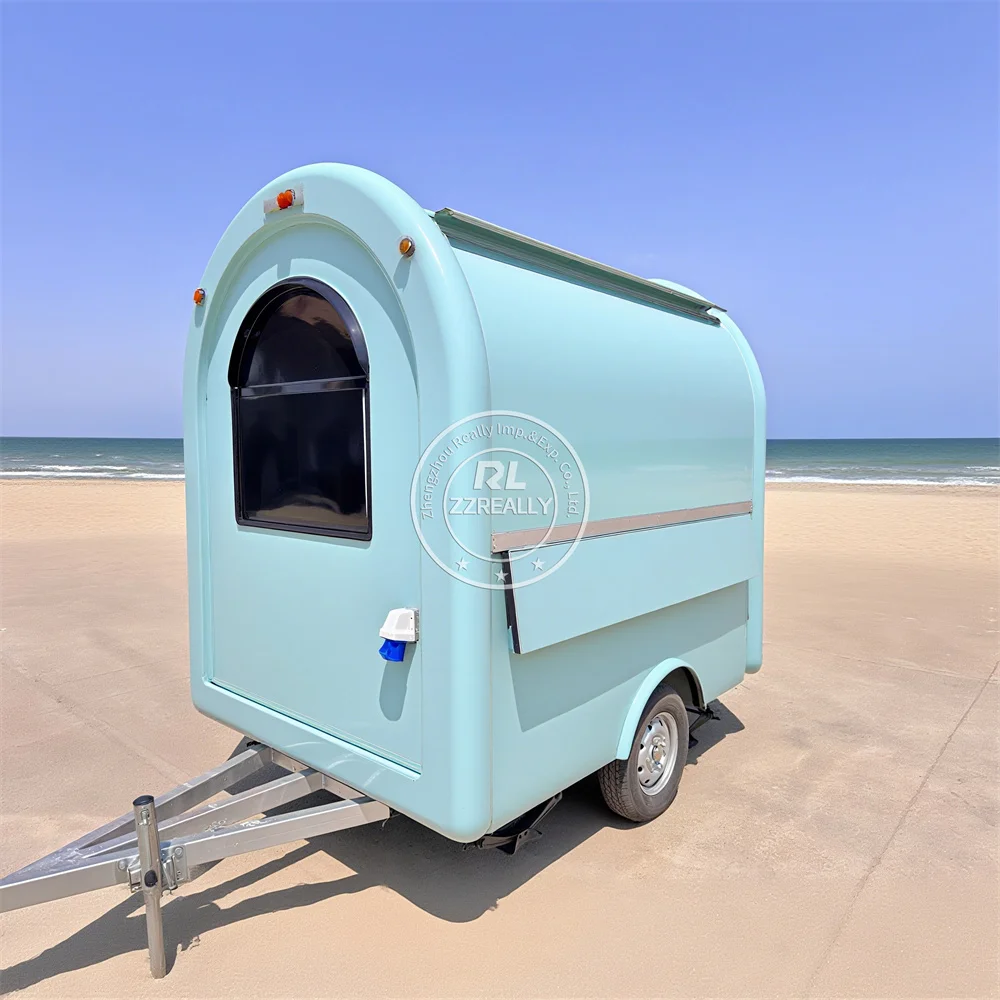 

Mobile Food Truck Fully Equipped Ice Cream Pizza Cart Street Concession Food Vending Carts Catering Trailer For Sale