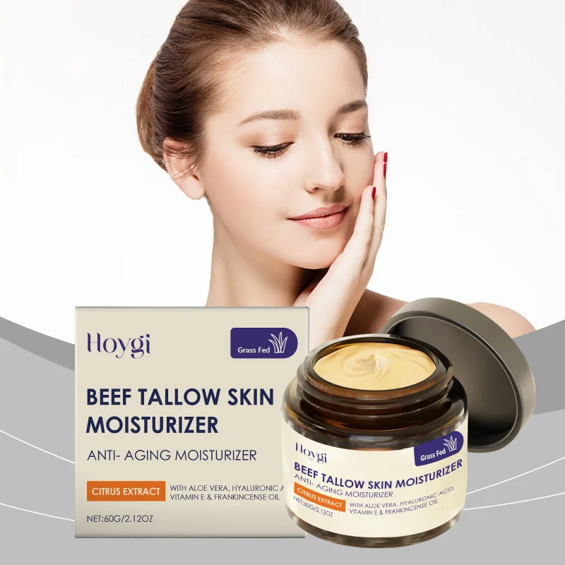 

Beef Tallow Moisturizing Cream For Gentle Skin Care, Natural Elastic & Smooth, Refining Pores, Nourishing, Beauty Enhancing