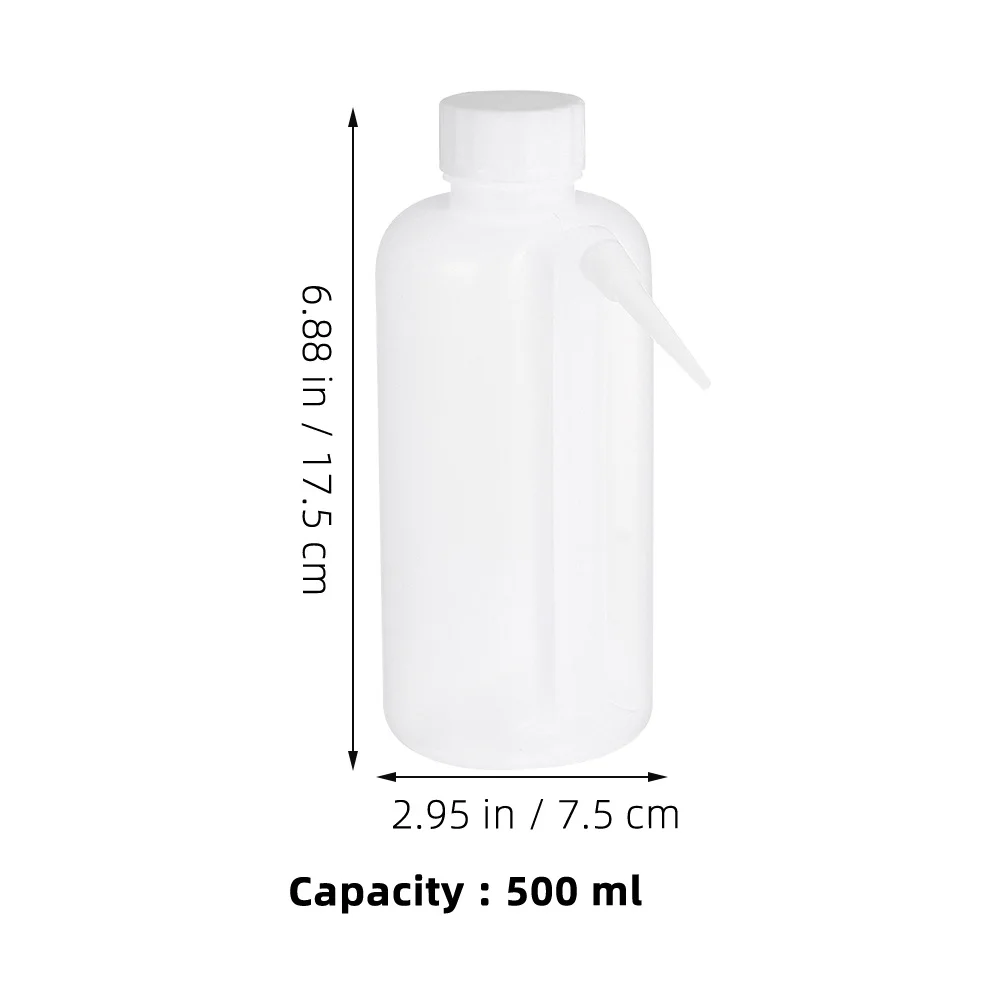 2개입 와이드 마우스 스퀴즈 병 플라스틱 세척 및 헹굼 병 휴대용 리필 가능한 실험실 안전 병 여행용