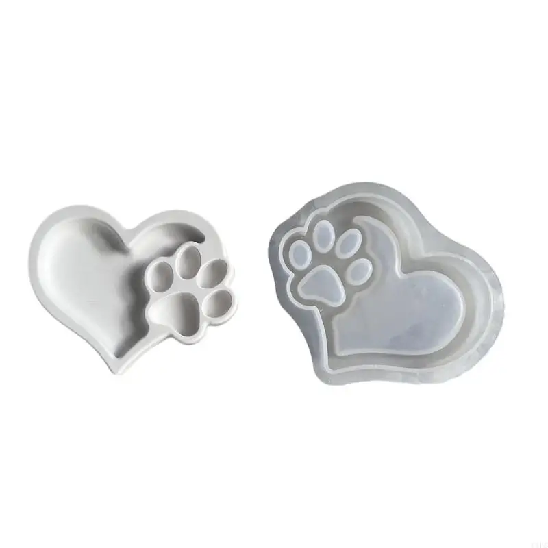 C1FC Flexível Silicone Cats Pata Bandejas Moldes Silicone Sturdy Mold para criar gatos delicados CATOS