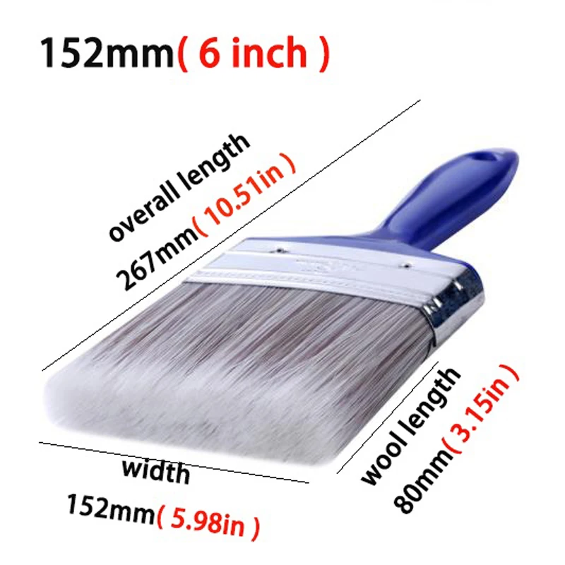 Blauer Gummigriff zum Schärfen auf Wasserbasis, Pinselwerkzeug, Dekoration, Farbbeschichtung, Latex, Reinigung, Grillen, Backen, Malen – Detail 9