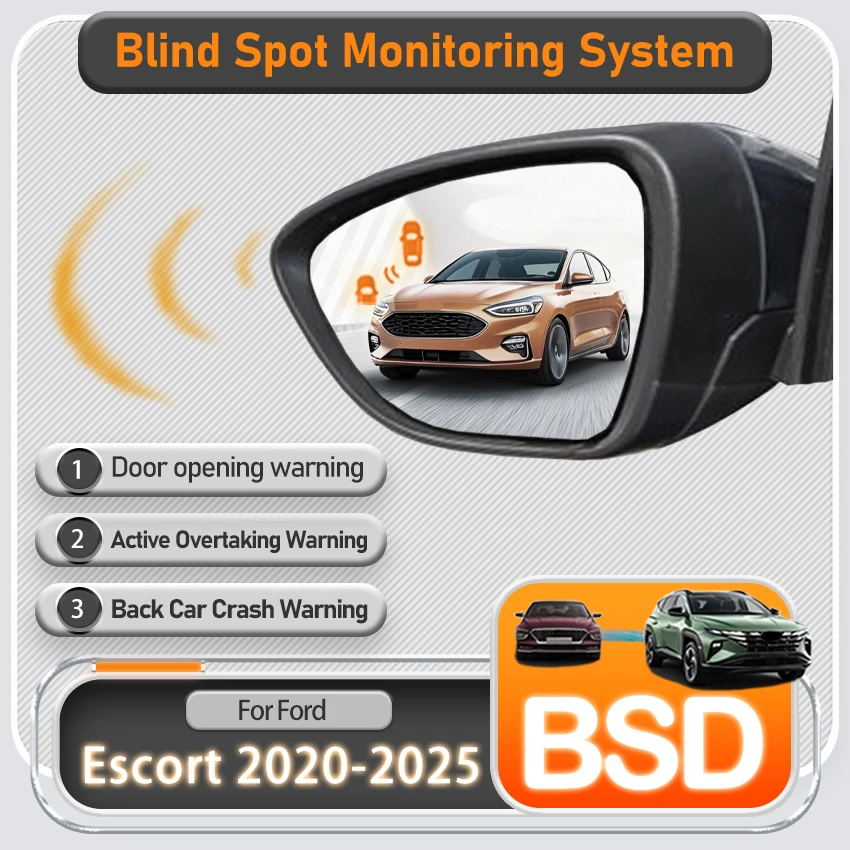 Car Mirror BSD BSM BSA Blind Area Spot Warning Detection System For Ford Escort 2020 2021 2022 2023 2024 2025 Electronic Device