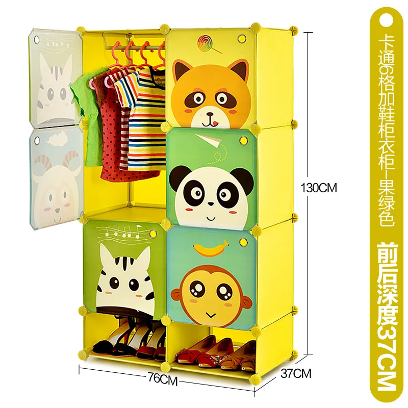 Cartoon kids wardrobe assembly resin wardrobe baby wardrobe baby closet armoire enfant guarda roupa infantil ropero hot sale new