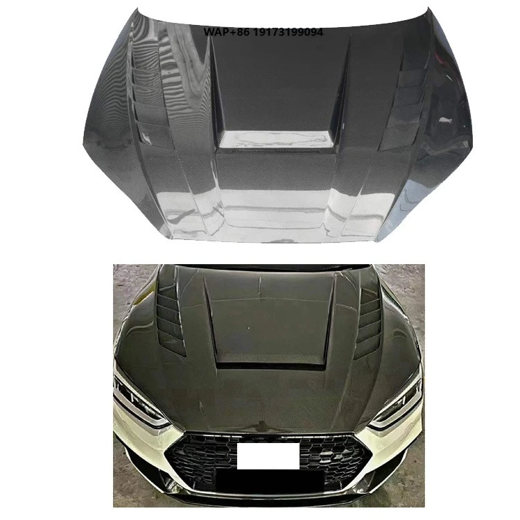 

Factory Sale Upgrade Car Engine Bonnet Carbon Fiber Hood for-AUDI A5 S5 RS5 B9 2017-2025