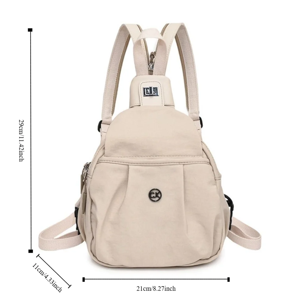 حقيبة ظهر نايلون متعددة الاستخدامات مقاومة للماء ذات سعة كبيرة حقيبة كروس خفيفة الوزن ومتعددة الوظائف حقيبة صدر للسفر