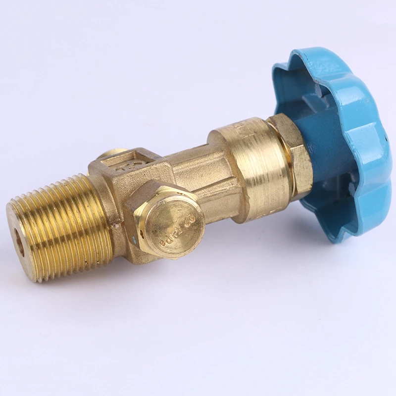 DN4 15MPa Oxygen Cylinder Valve Qf-2 Oxygen Valve Copper Oxygen Cylinder Nozzle Steel Cylinder Head Accessories