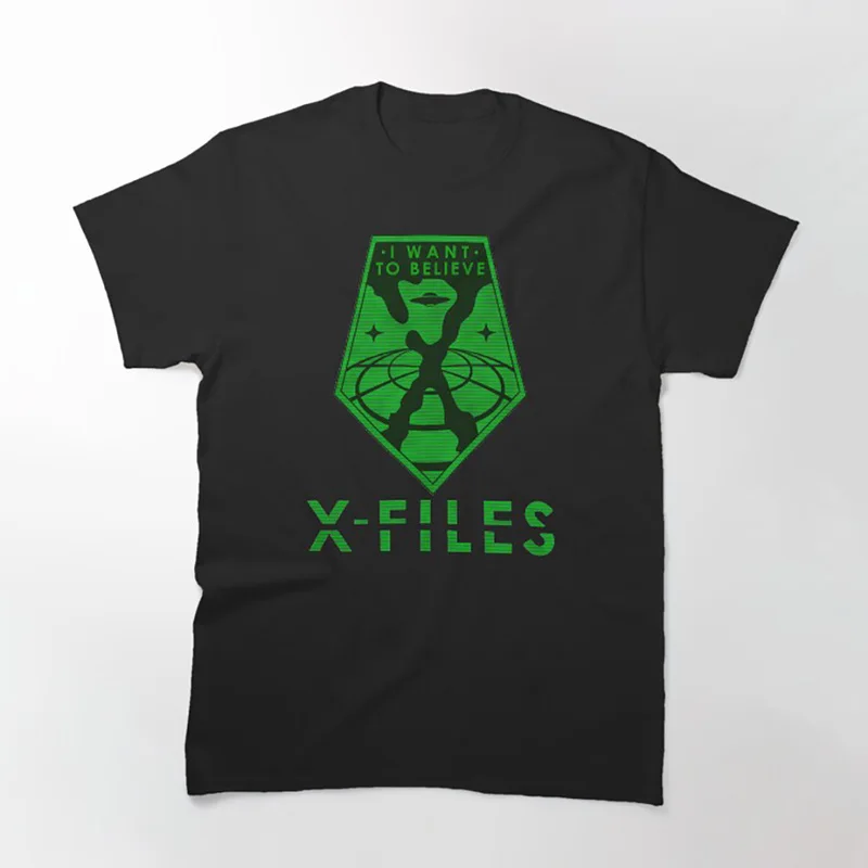 The Truth is Out There Sci fi tv series The X Files Gift t shirt 0305 Retro Alien movie Graphic clothes All size tops S-6XL
