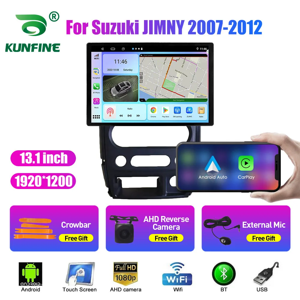 13.1 Inch Car Radio For Suzuki JIMNY 2007-2012 Car DVD GPS Navigation Stereo Carplay 2Din Central Multimedia Android Auto