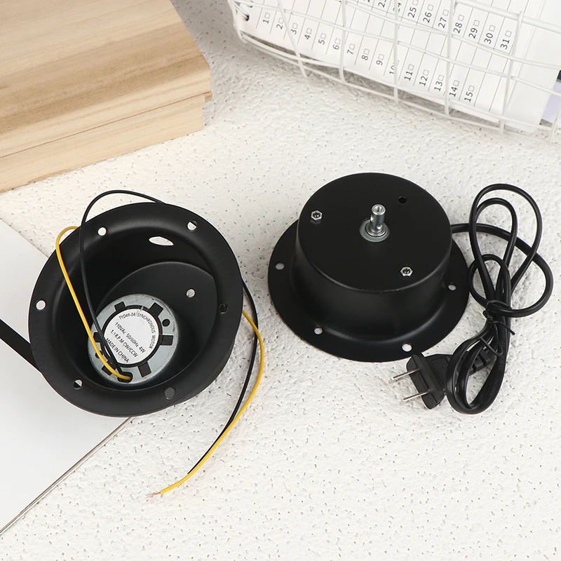 220V Mirror Ball Rotating Motor, 1.5/2.5 RPM with Plug–Heavy-Duty Black Motor for Hanging Glass Disco Ball,Party Light Effect