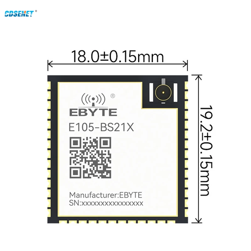 2.4G BS21 Nearlink SLE Serial Module CDSENET E105-BS21X  Wireless Transmission Low Power Long Distance BLE5.2 AT Command