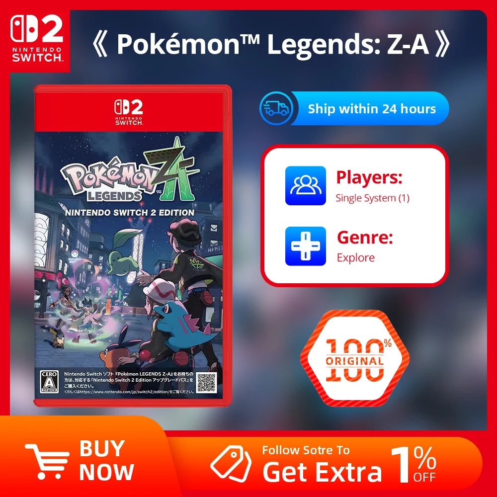 عروض ألعاب Nintendo Switch 2 - Pokemon Legends Z-A - NS2 Game Cartridge Physical Card TV Tabletop Handheld #1