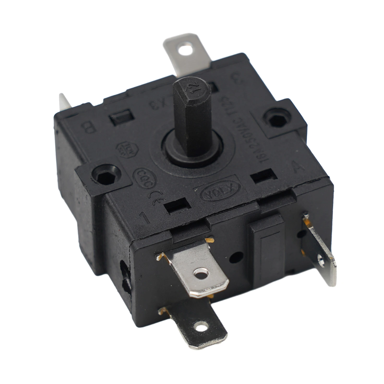 3 Pin 5 Pin Rotary Switch Selector for Electric Heaters AC 250V 16A Rated Switch Compatible with Different Heater Models