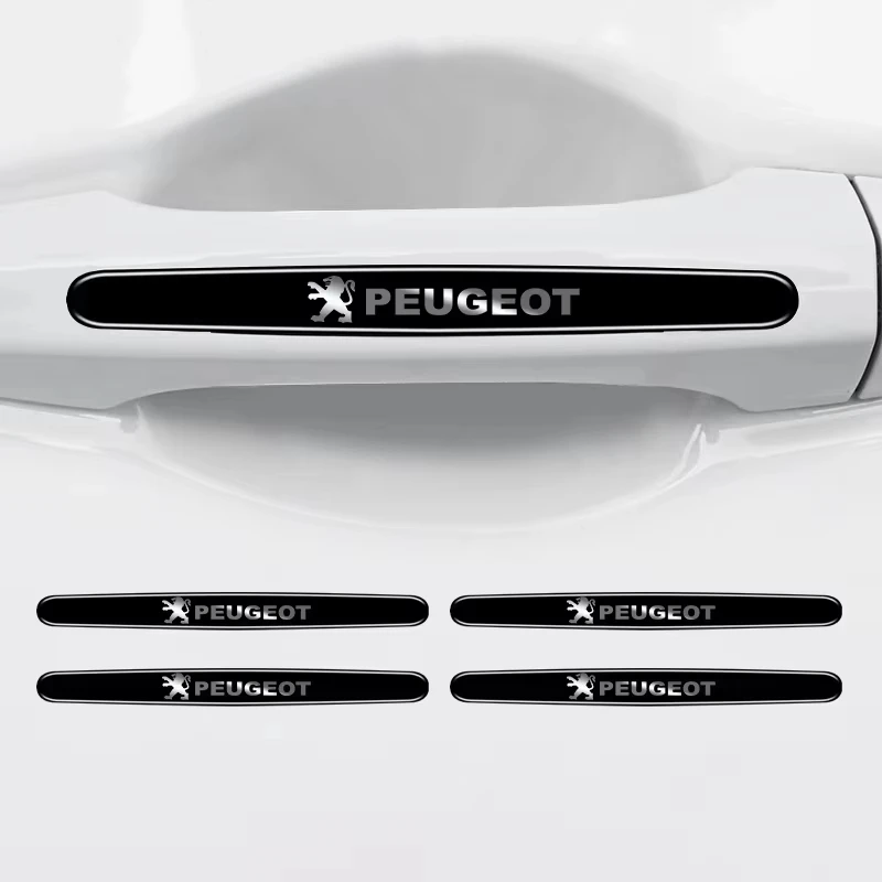 Car Door Handle Anti Scratch Bowl Protector Anti Collision Strip For Peugeot 208 2008 308 3008 408 508 5008 4008 206 307 RCZ