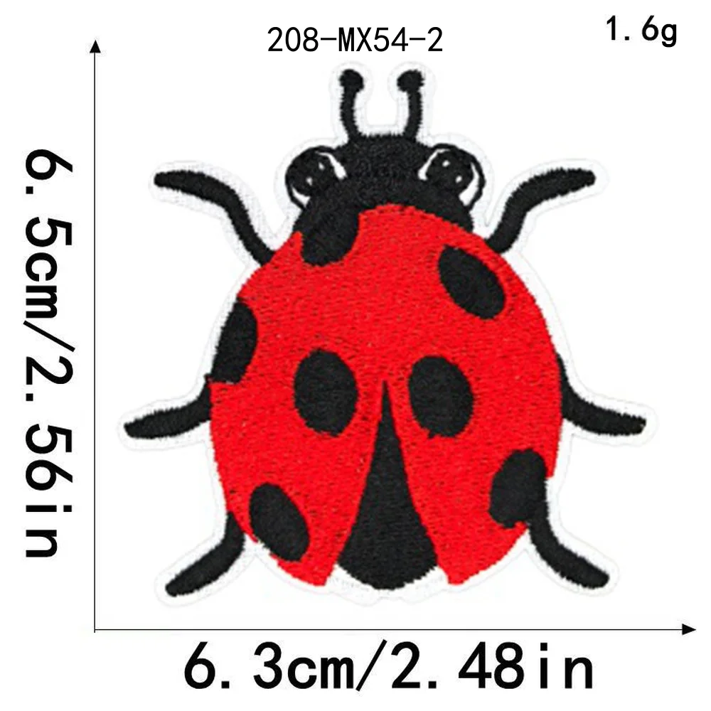 5個入り、小さくてかわいい昆虫モチーフの、ハチドリのイラスト - Embroidery Lady Bug のレビューと価格