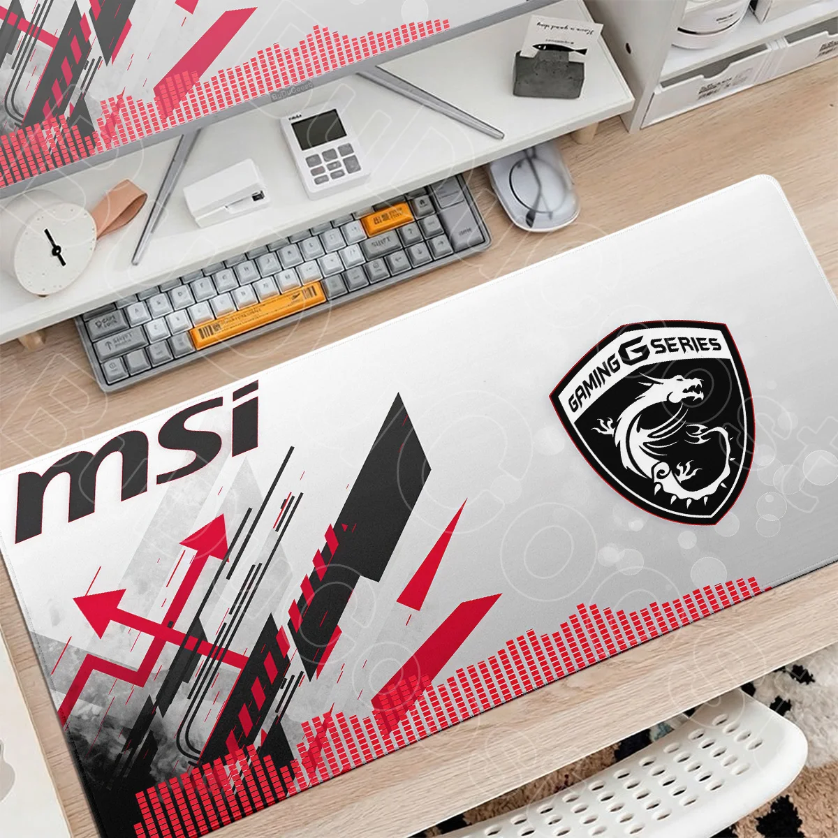 Home Office Washable PC Gamer Keyboard Mat MSI Logo Large Non-slip Rubber Mouse Pad XXL Laptop Desk Protector Gaming Accessories