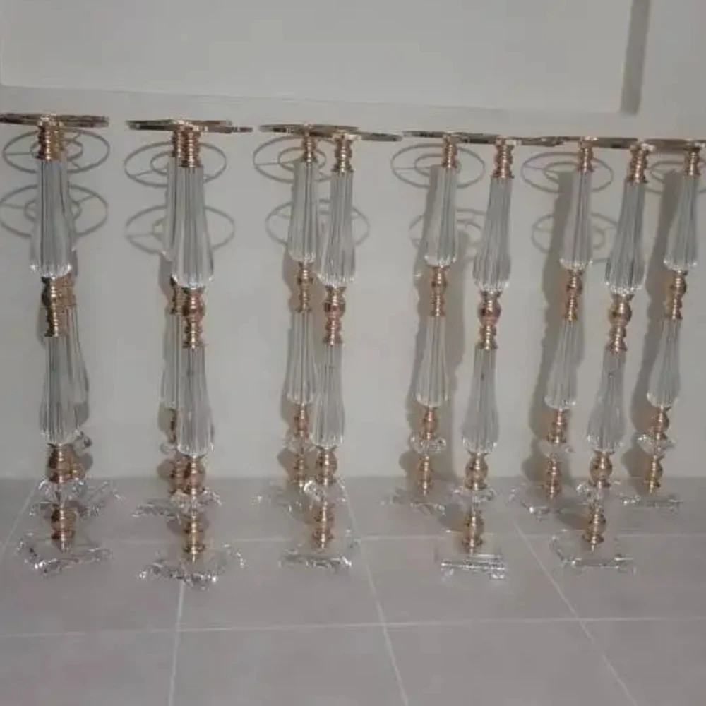 

10 шт.) 50-100 см) прозрачная акриловая подставка для цветов, напольная ваза, центральная часть, свадебная колонна, фон, стеллаж для выставки товаров для вечеринки, сцены