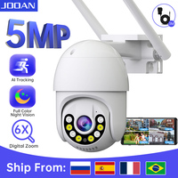 JOOAN 3MP 5MP PTZ Wifi Camera Color Night IP Camera AI Tracking Outdoor Security Surveillance Camera ONVIF Wireless CCTV Camera