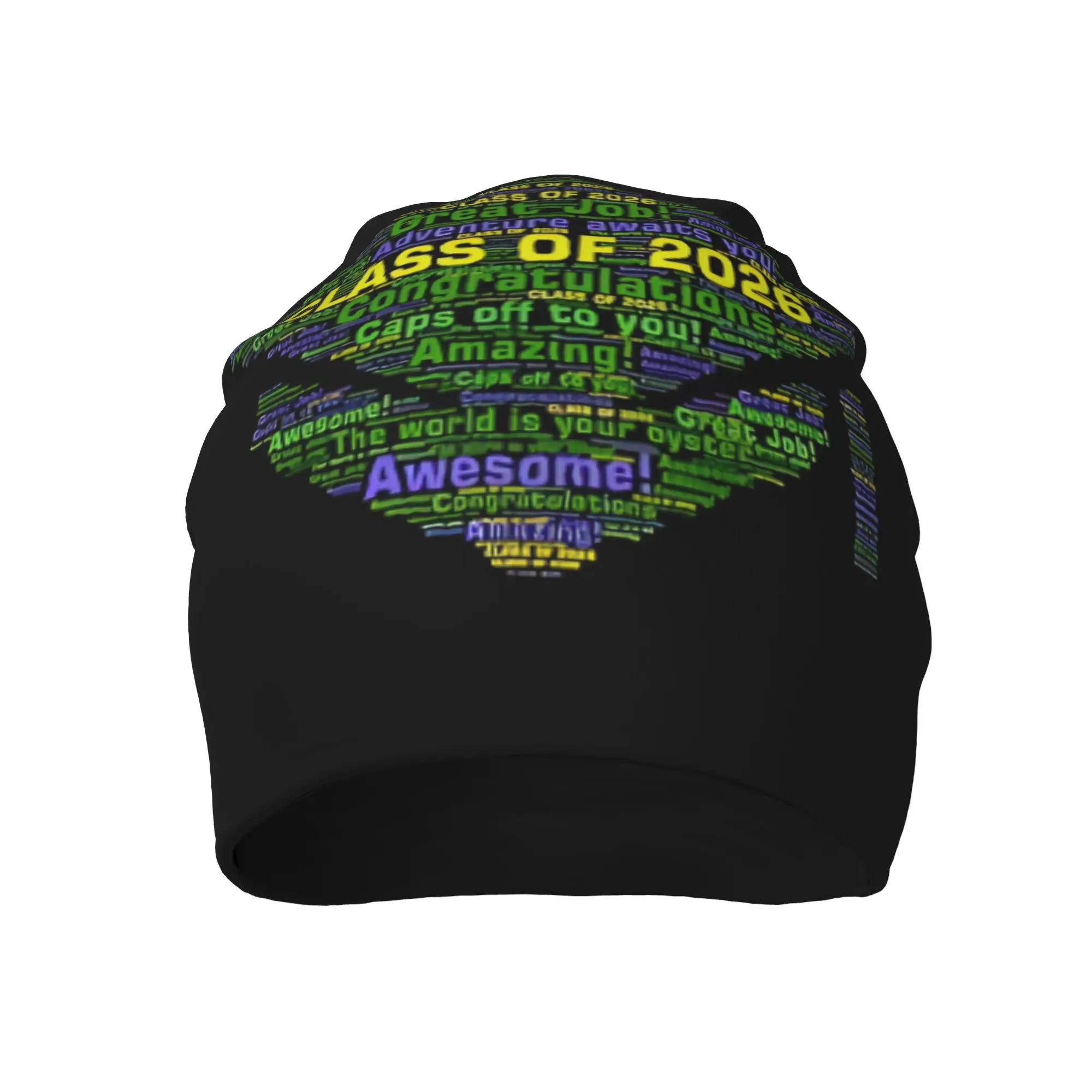 Graffiti  Graduation in 2026  Fashion Hats Class Of 2026 Thin Hat Bonnet Special Skullies Beanies Caps Men Women's Earmuffs