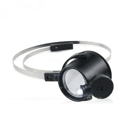 Head-Mounted 15X Small Machine Repair Clock Repair Eye Mask Type Jewelry Tools Monocular Magnifying Glass for Watchmakers