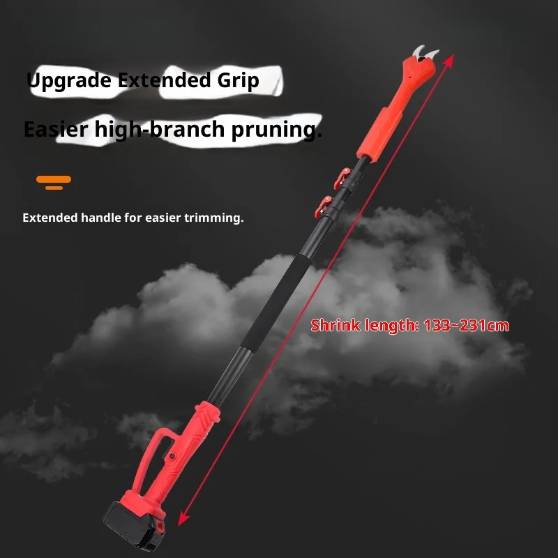 Erweiterte teleskopische elektrische Gartenschere Tijeras De Podar Tesoura De Poda A Bateria Herramientas De Jardinería Snoeischaar Cesoia