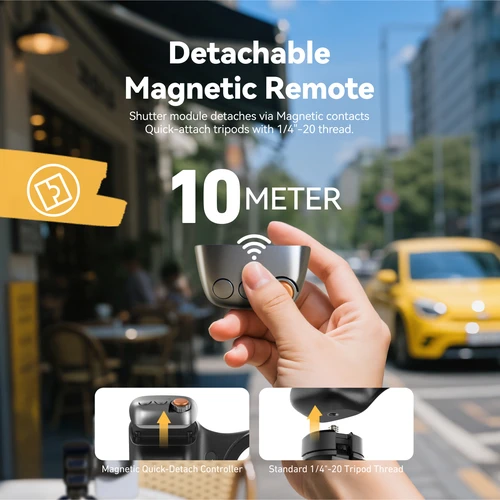 Imagen 2 del producto TELESIN MagSafe-Juego de agarre y luz de relleno para obturador de cámara, ayuda de disparo, mango de Control remoto para teléfono Iphone HUAWEI SAMSUNG