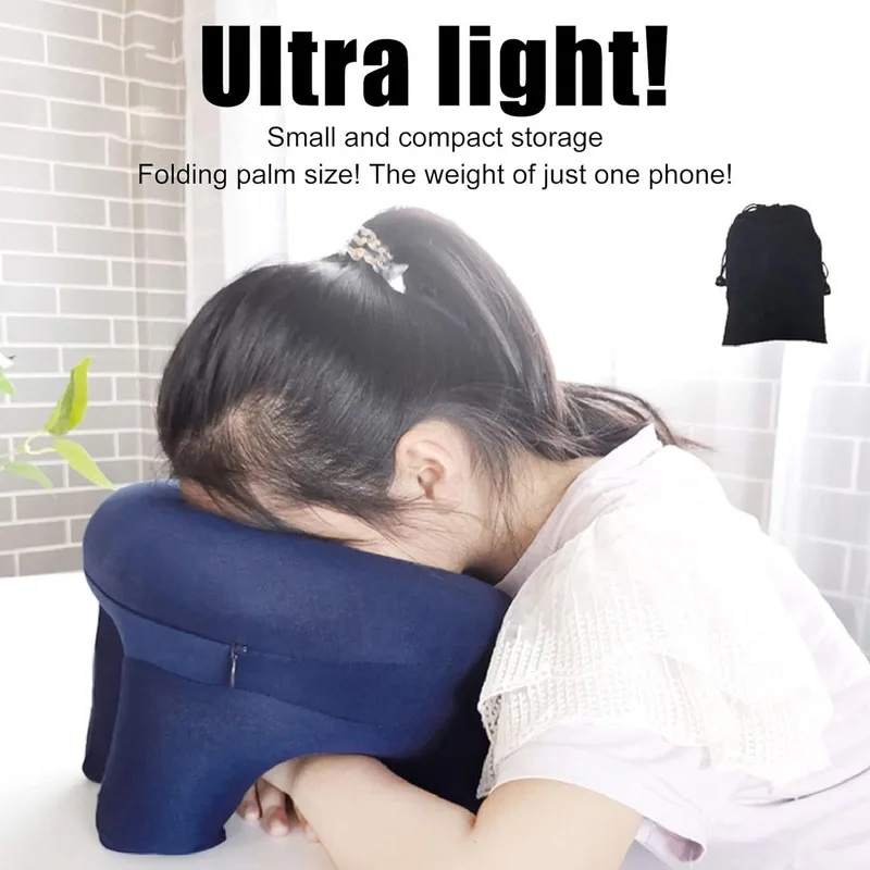 Pressing Inflatable U Shaped Neck Pillow for Nap Divine Office Sleeping Rest Travel Lunch Break  School Desk Sleeping