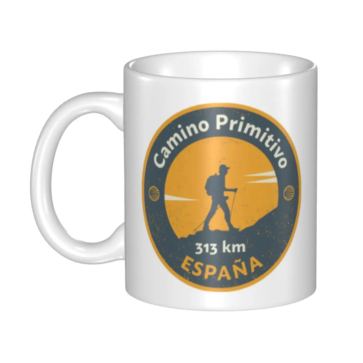 

Custom Camino De Santiago Coffee Mug DIY Camino Primitivo Ceramic Milk Tea Cups