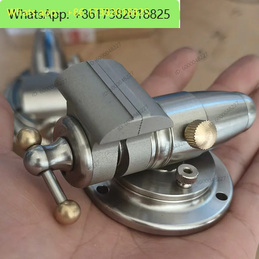Handmade 1.2 inch mini 304 stainless steel small pliers handmade watch repair small steel cannon pliers table vice clamp