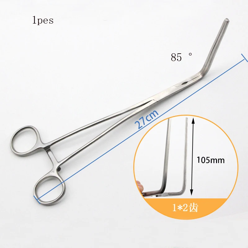 Pince hémostatique à angle droit pour la séparation des ligMobforceps, pince coudée fine, pinces de maintien des tissus, instruments générateurs