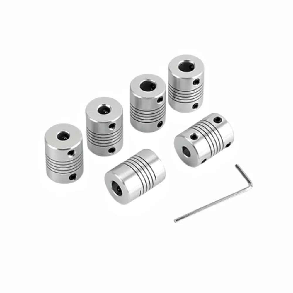1pcs D15l20 aluminum alloy elastic coupling winding screw motor encoder inner hole 2mm 3mm 4mm 5mm 6mm