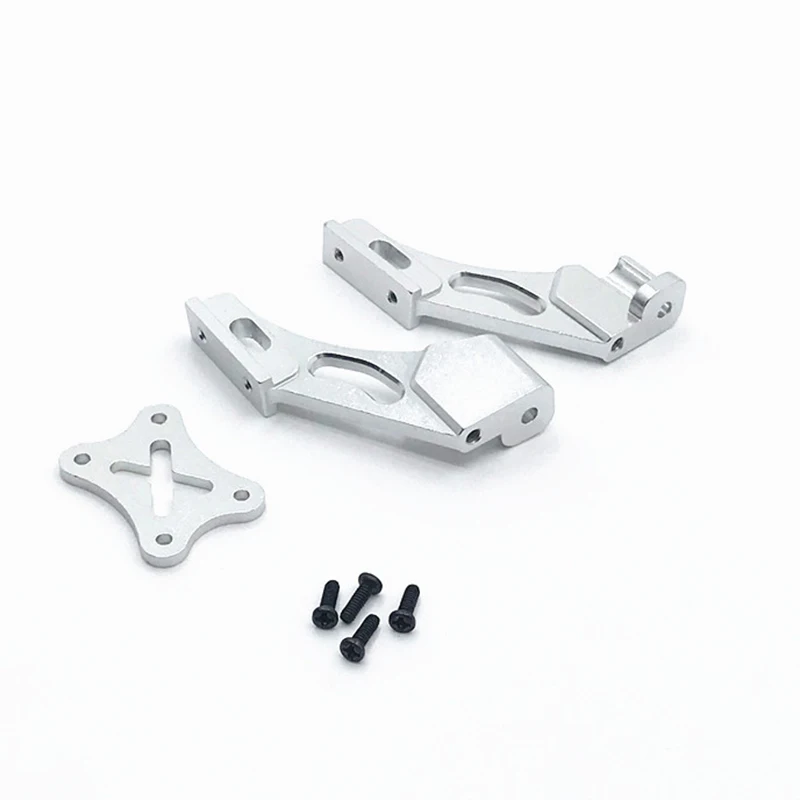 【CYBER MONDAY】144001-1258 Metal Tail Fixed Parts Tail Wing Firmware Fittings Set for 144001 1/14 4WD RC Car Parts,Silver