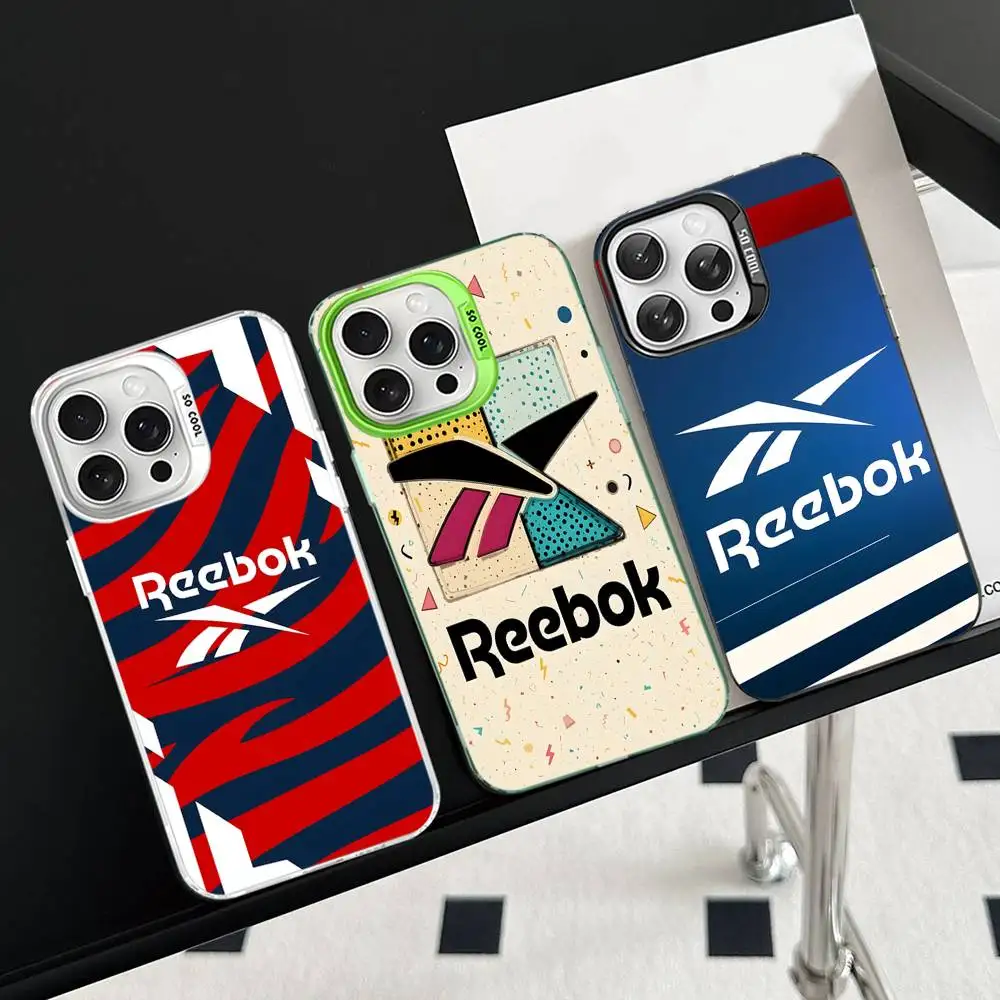 Classic Sports brand R-Reebok logo Color Phone Case For iPhone 17 16 15 14 13 12 11 Pro Max Plus Pro Shell view 3