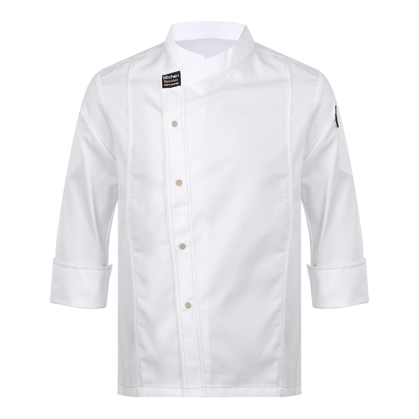 Men Women Kitchen Work Uniform Adult Unisex Chef Jacket Coat Cook Hotel Restaurant Canteen Cake Shop Cafe Shirt Staff Costume