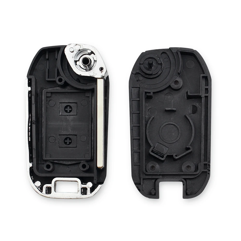 KEYYOU-carcasa de llave de coche modificada para Vauxhall, Opel Corsa C, Combo, Tigra, Meriva, Agila Fob, 2 botones, Flip remoto, sin cortar
